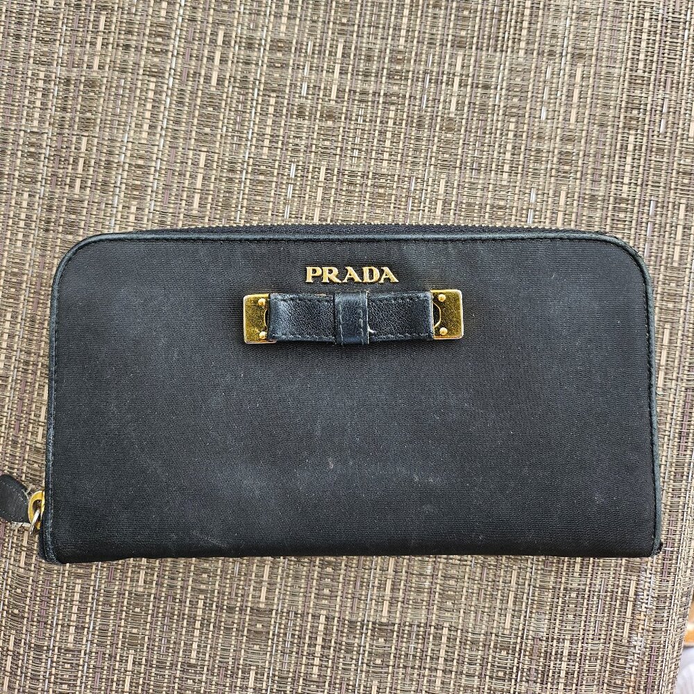Prada Nylon Zippy Wallet